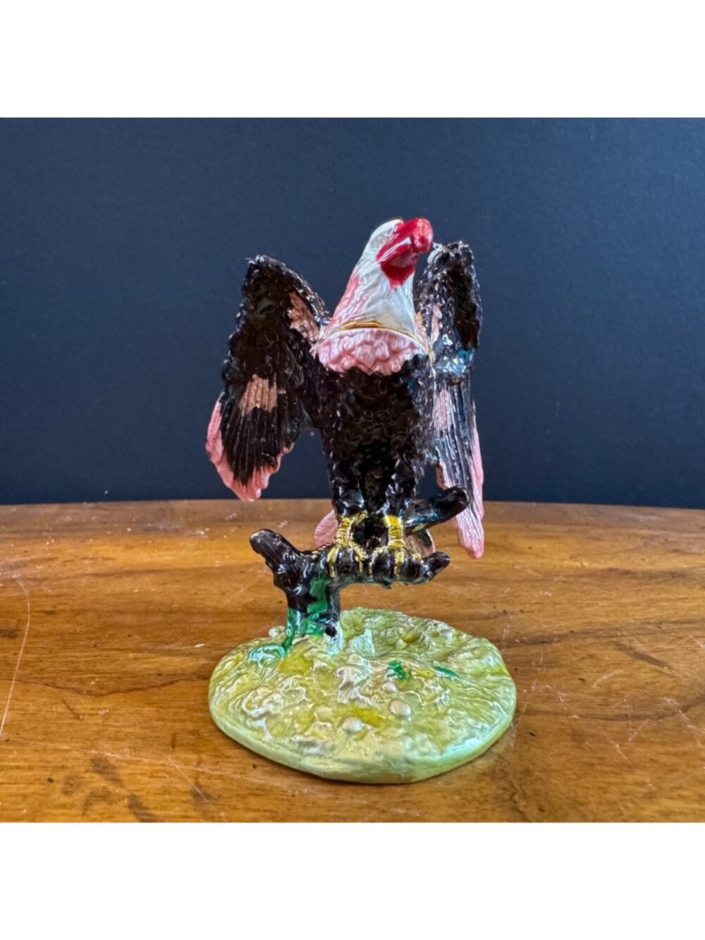 Majesty Release No. 20 Decorative Eagle Trinket Box With Rhinestones & Hinged Li - Picture 3 of 13